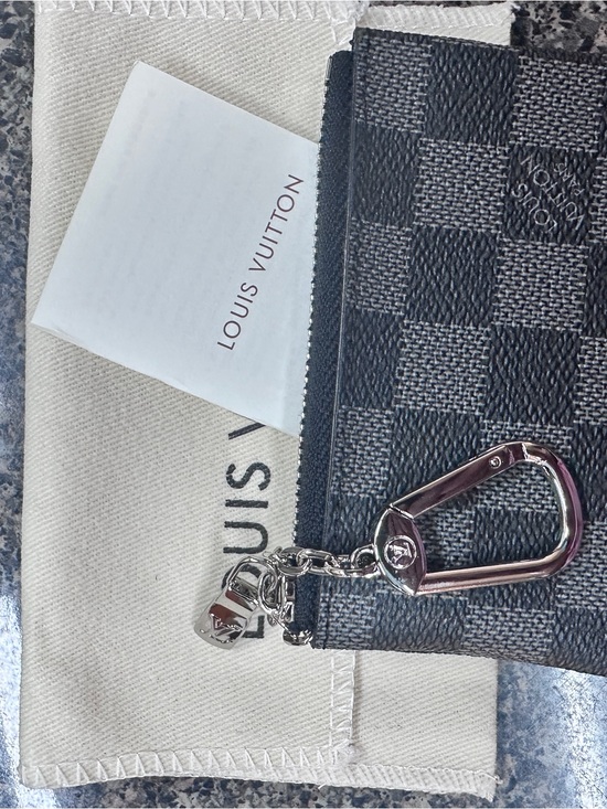 Louis Vuitton Accessories - Louis Vuitton Damier Graphite Silver Hardware Key Holder